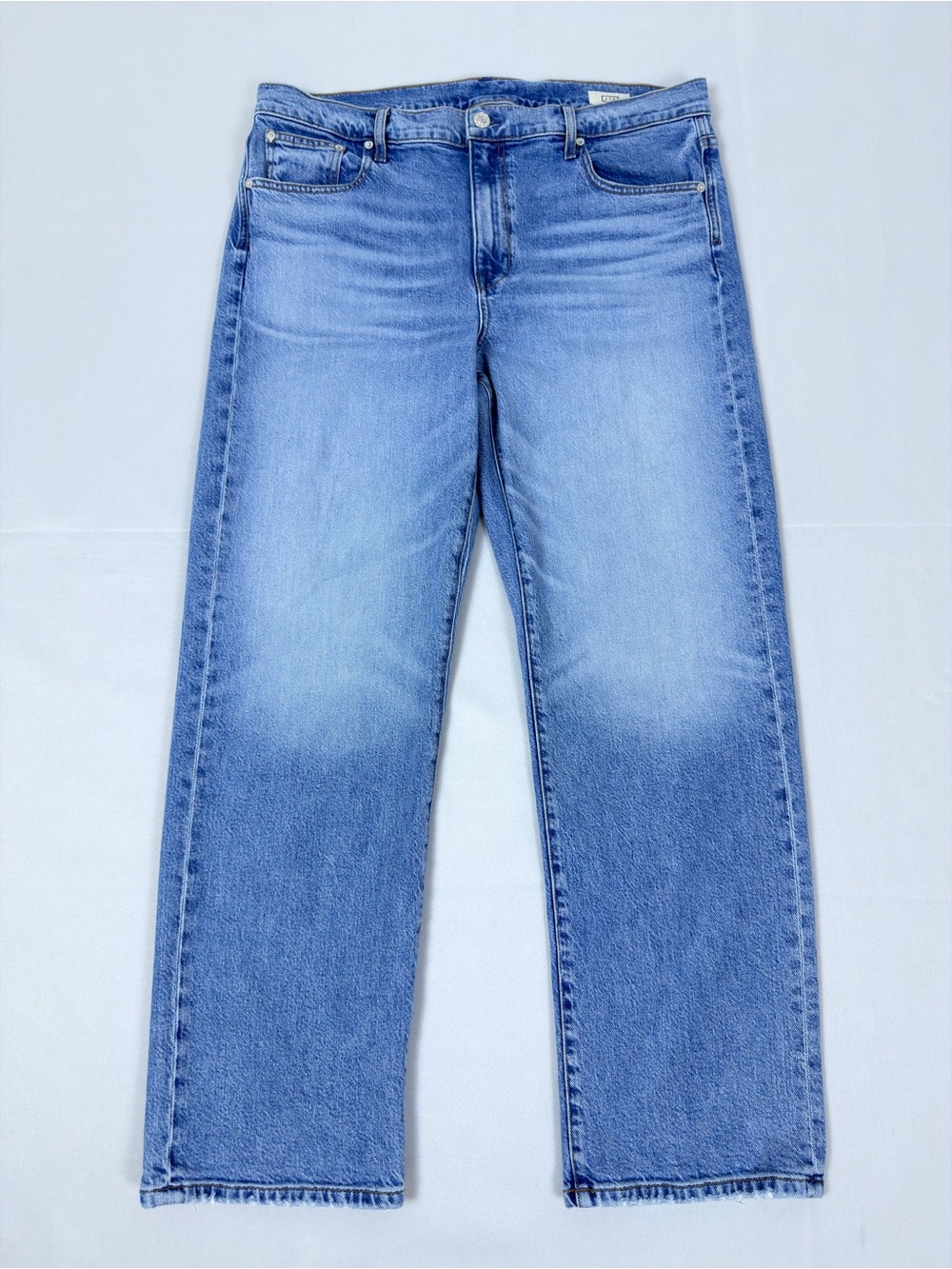 AYR The Ya Ya Jeans Women’s 34L Straight Leg Light Wash Made in USA